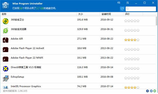 Wise Program Uninstaller卸载工具