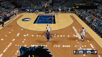《NBA 2K16》跳步上篮动态效果图介绍