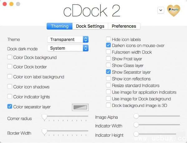 《cdock2》怎么设置透明