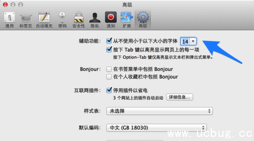 《苹果Safari浏览器》怎么设置字体大小