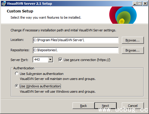 VisualSVN Server(集成SVN服务端工具)