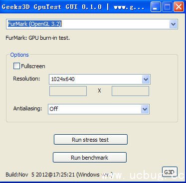 Geeks3D GpuTest GUI下载