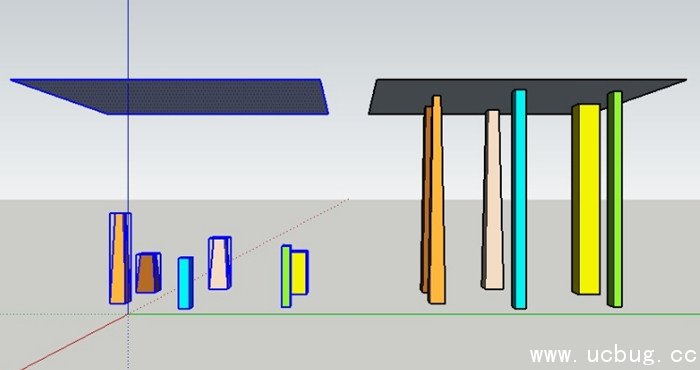 SketchUp拉组至面插件