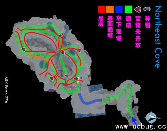 方舟生存进化恶魔岛矿洞路线