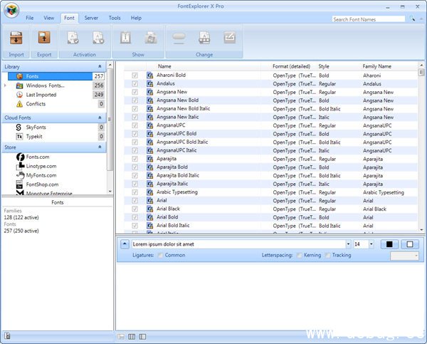 FontExplorer X Pro