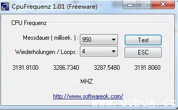 CpuFrequenz(cpu运行频率检测工具)