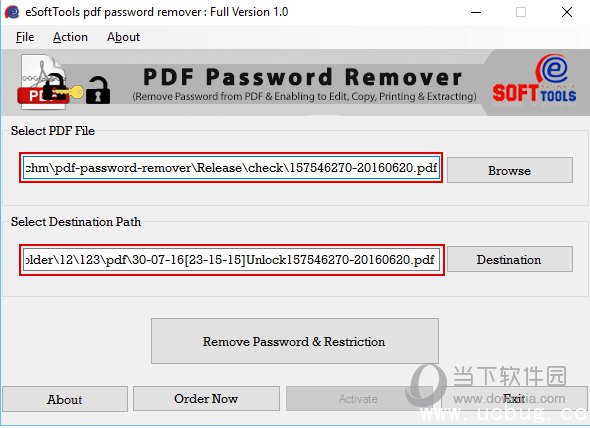 eSoftTools PDF Password Remover