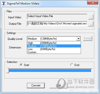 SigmaTel Motion Video