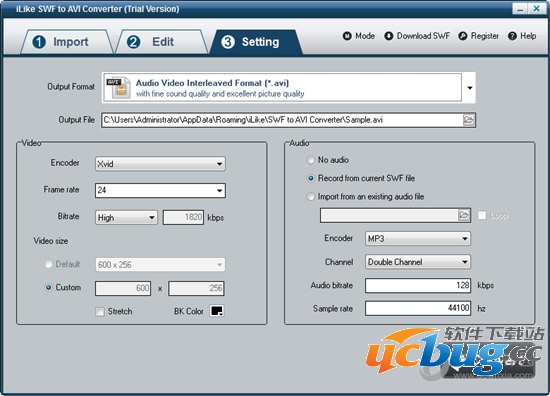 iLike SWF to AVI Converter