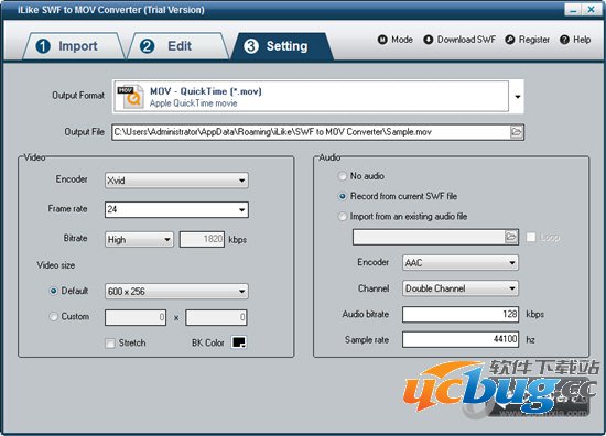 iLike SWF to MOV Converter