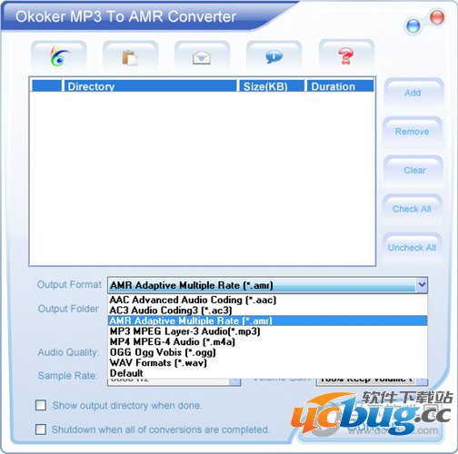 Okoker MP3 to AMR Converter