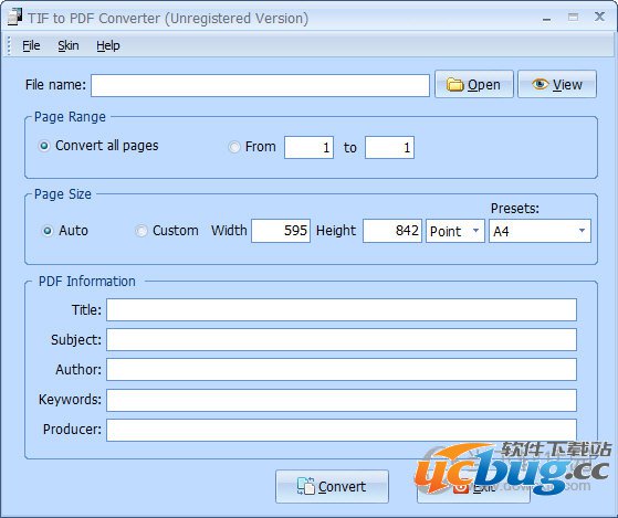 PDFArea TIF to PDF Converter