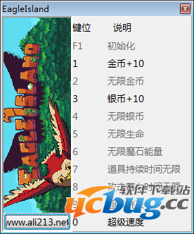 鹰之岛十项修改器v1.0.7.4