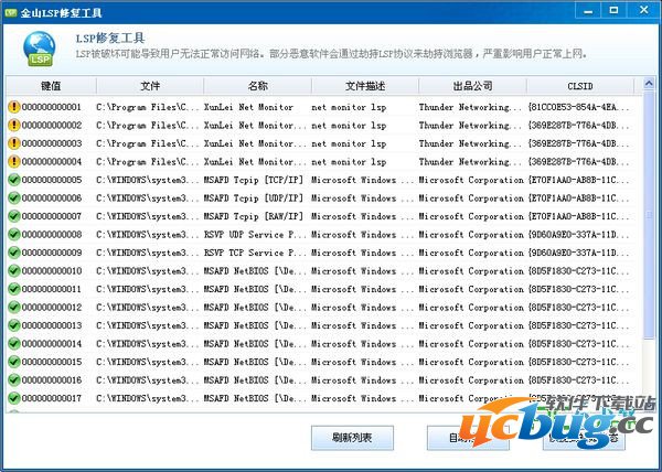 金山LSP修复工具下载