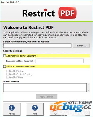 Restrict PDF